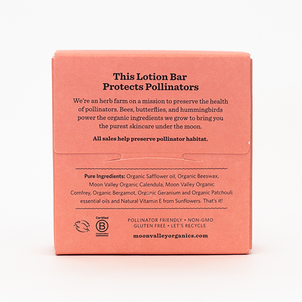 Moon Melt Lotion Bar Bergamot Geranium