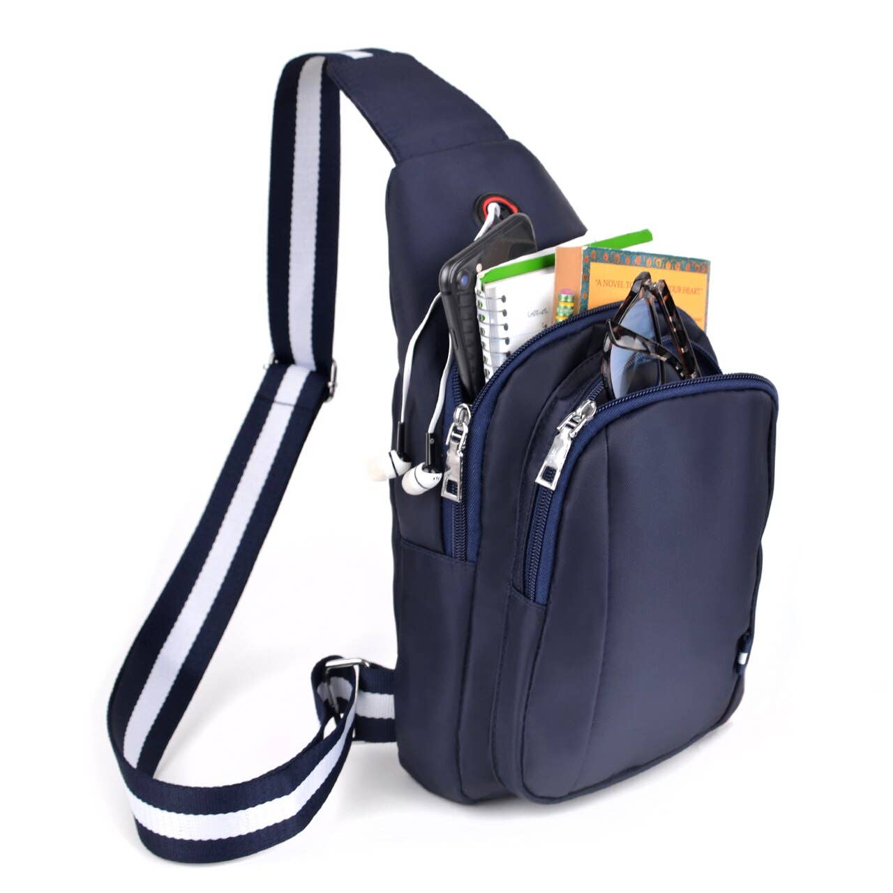 Navy Crossbody Shoulder Sling Bag