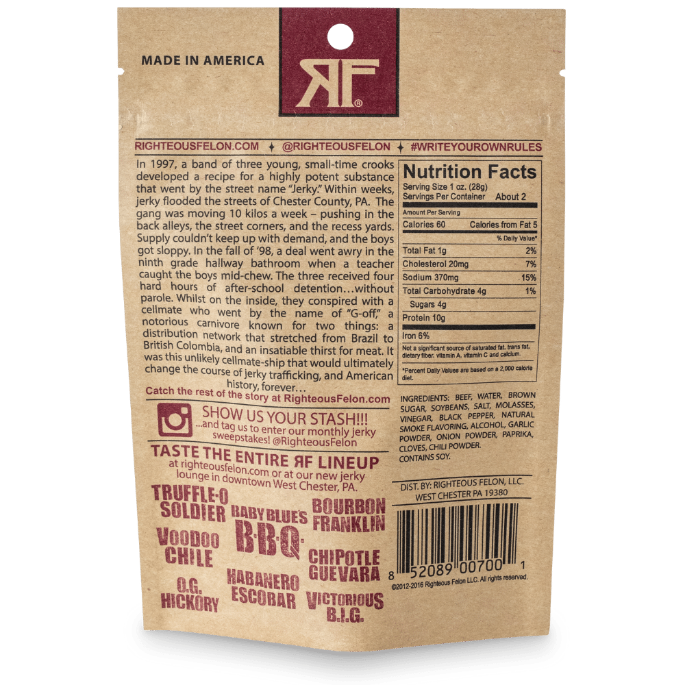 OG Hickory Beef Jerky 2oz