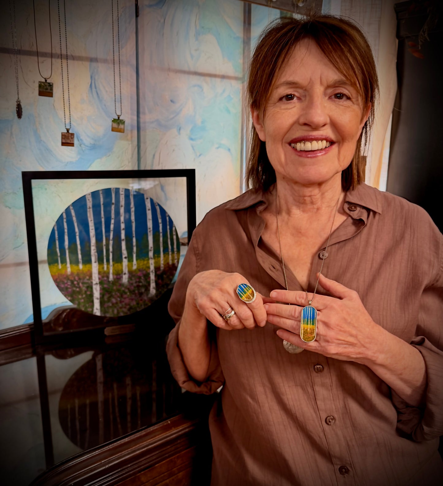 Layers Of Healing Earrings -Small Oval Wire Hoop -Sterling Silver