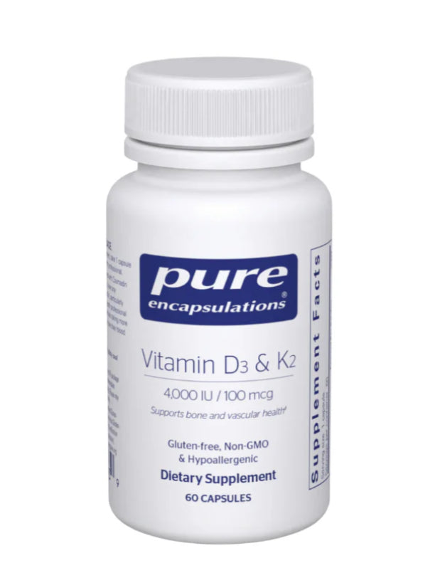 Vitamin D3 & K2 60count