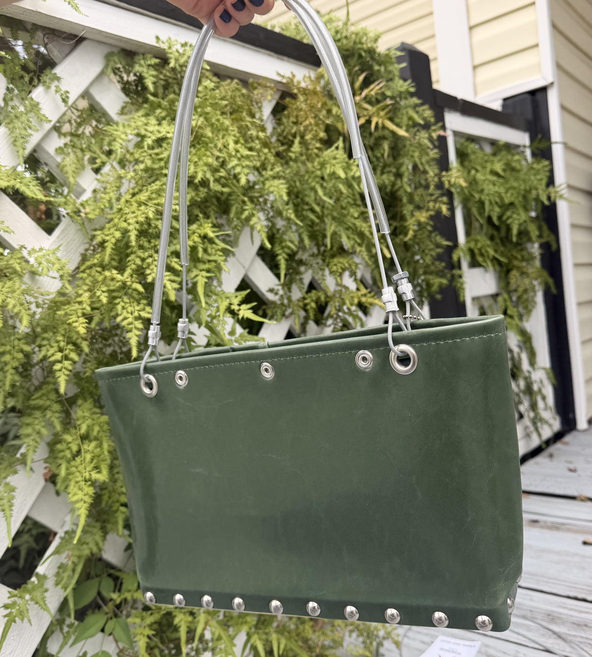 Green Grass "Skinny" Purse