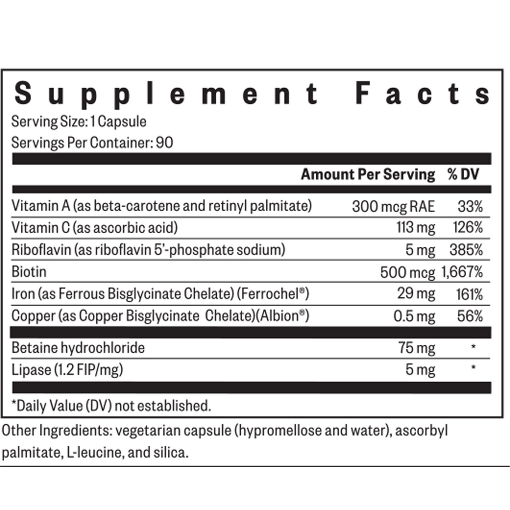 Optimal Iron with Cofactors - SEEKING HEALTH