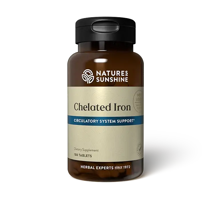 Iron, Chelated 180 tablets