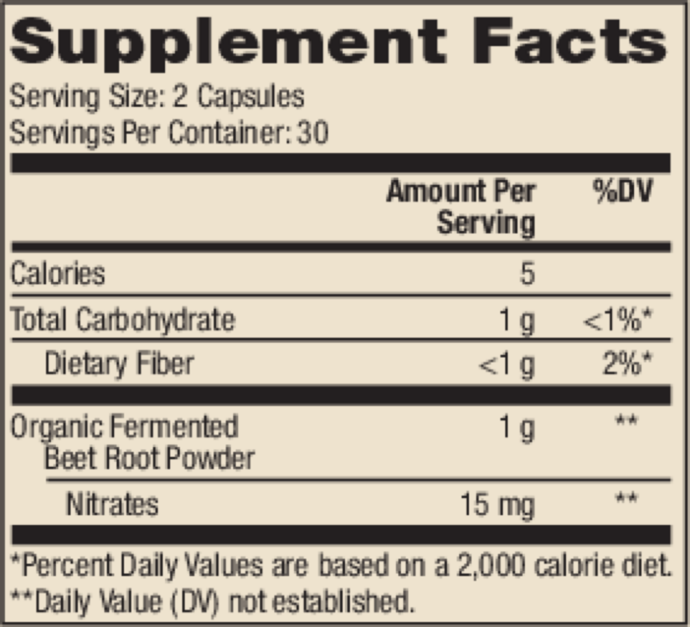 Organic Fermented Beets 60 caps Mercola