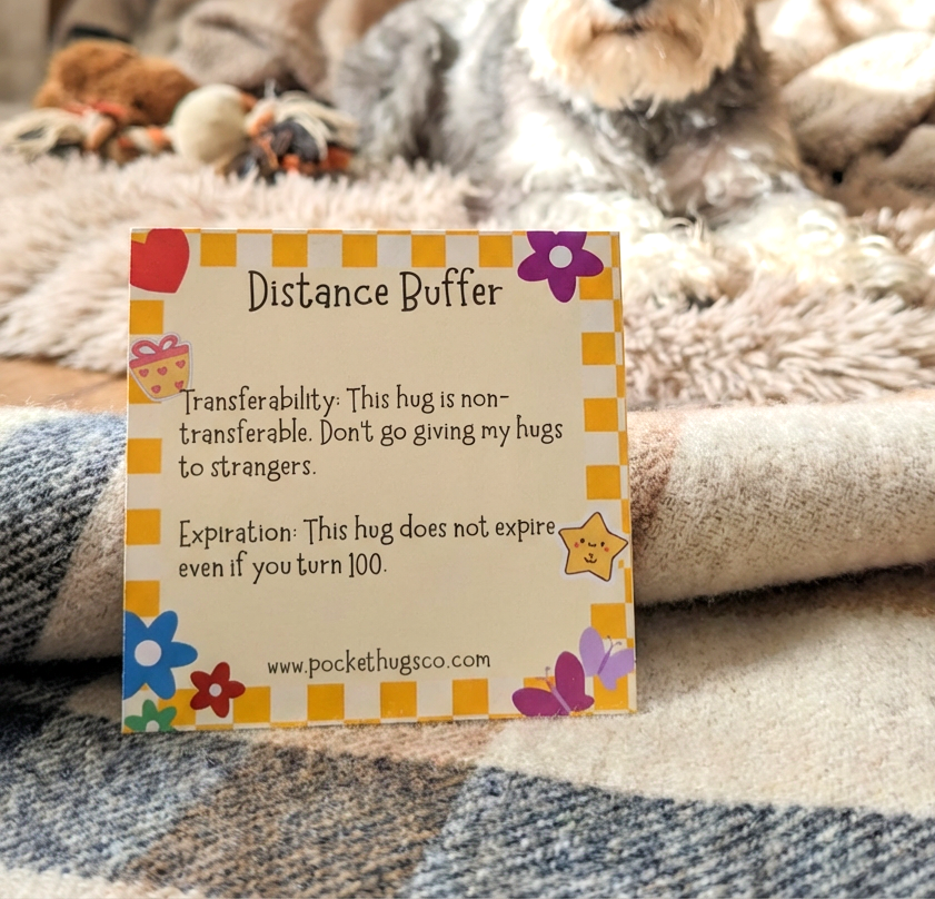 Study Aboard Pocket Hug Emotional Support Long Distance Card