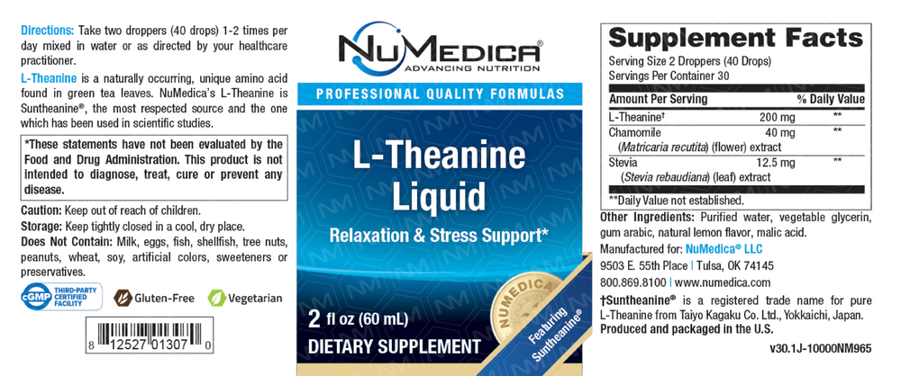 L-Theanine Liquid NuMedica