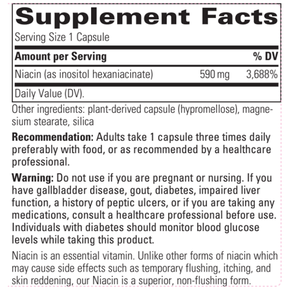 Niacin Flush Free