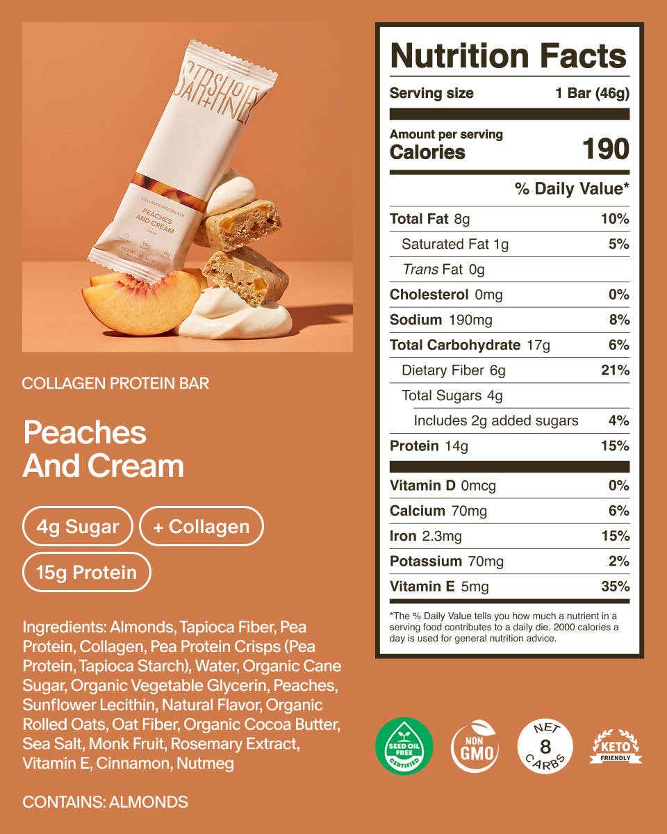 Peaches and Cream Single bar
