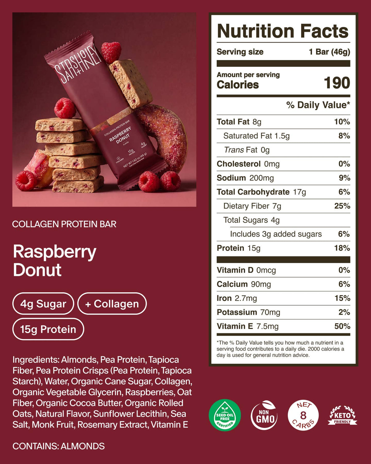 The Raspberry Donut Single bar