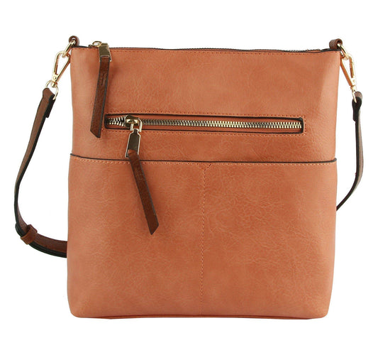 LQF038Z Fashion Crossbody Bag: Peach