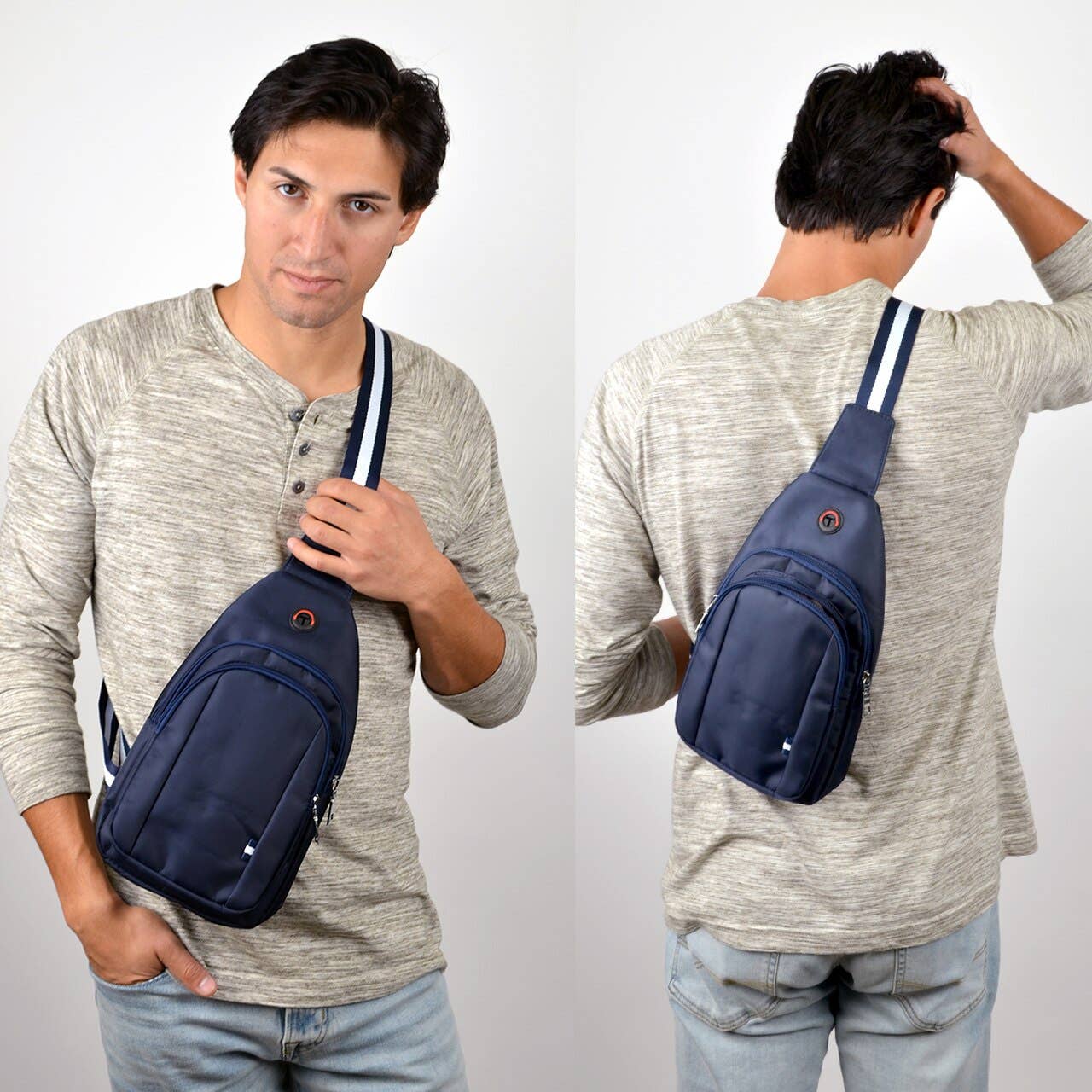 Navy Crossbody Shoulder Sling Bag