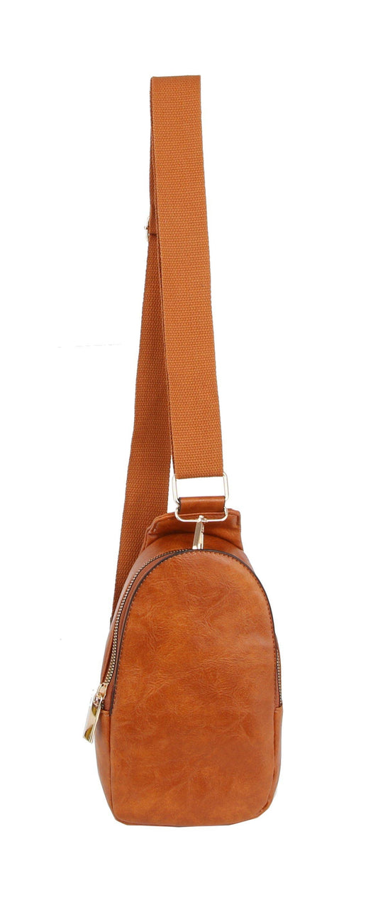 LQ286-1 Cathy Sling Bag: Brown