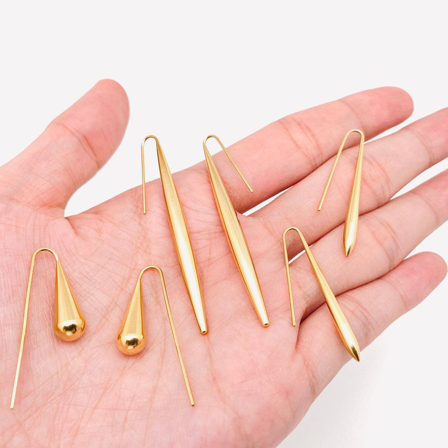 Exquisite 18k Gold Plated Stainless Steel Earrings - FGS: B