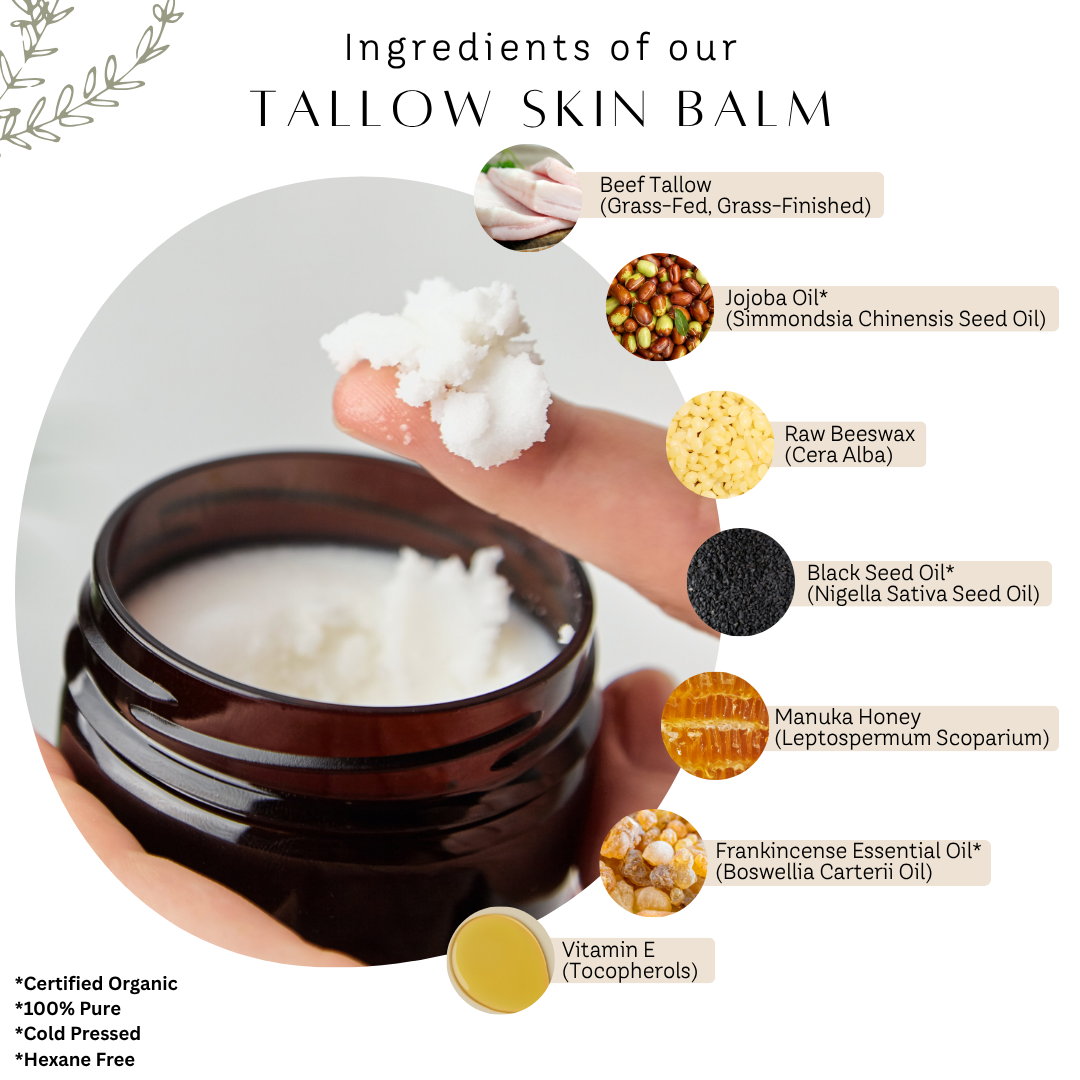 Tallow Manuka Honey & Black Seed Skin Balm - 2 oz