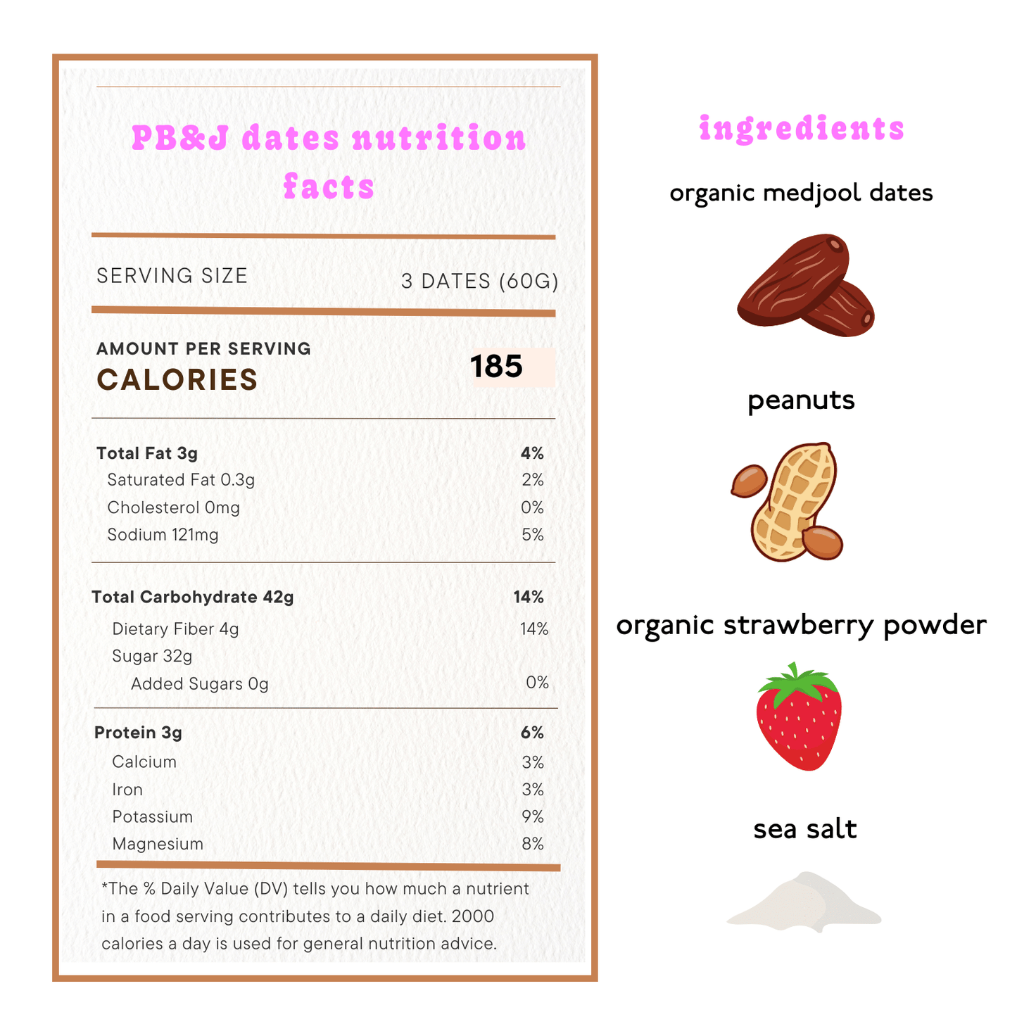 PB&J Dates | Snack Packs
