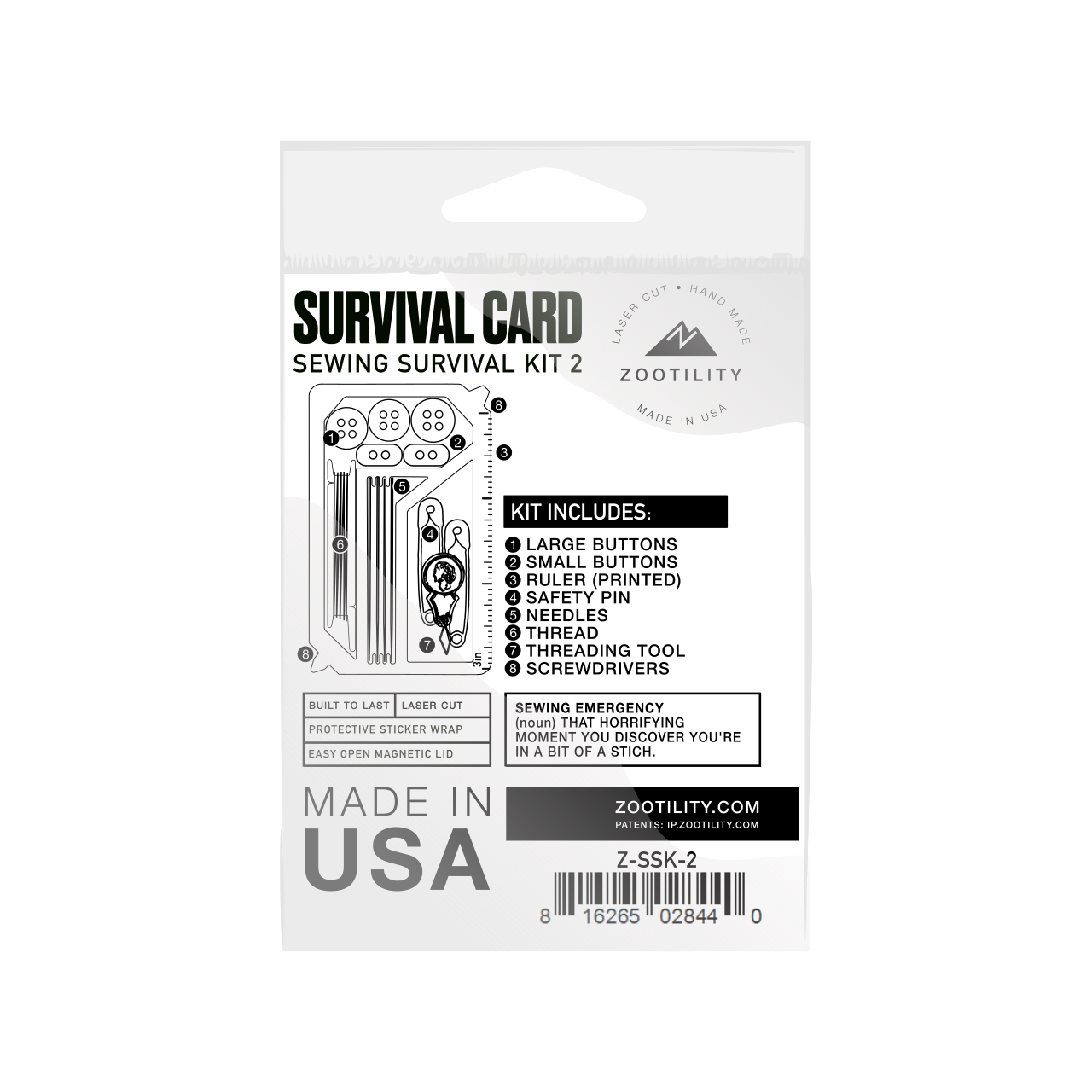 Sewing Survival Kit: No Blade