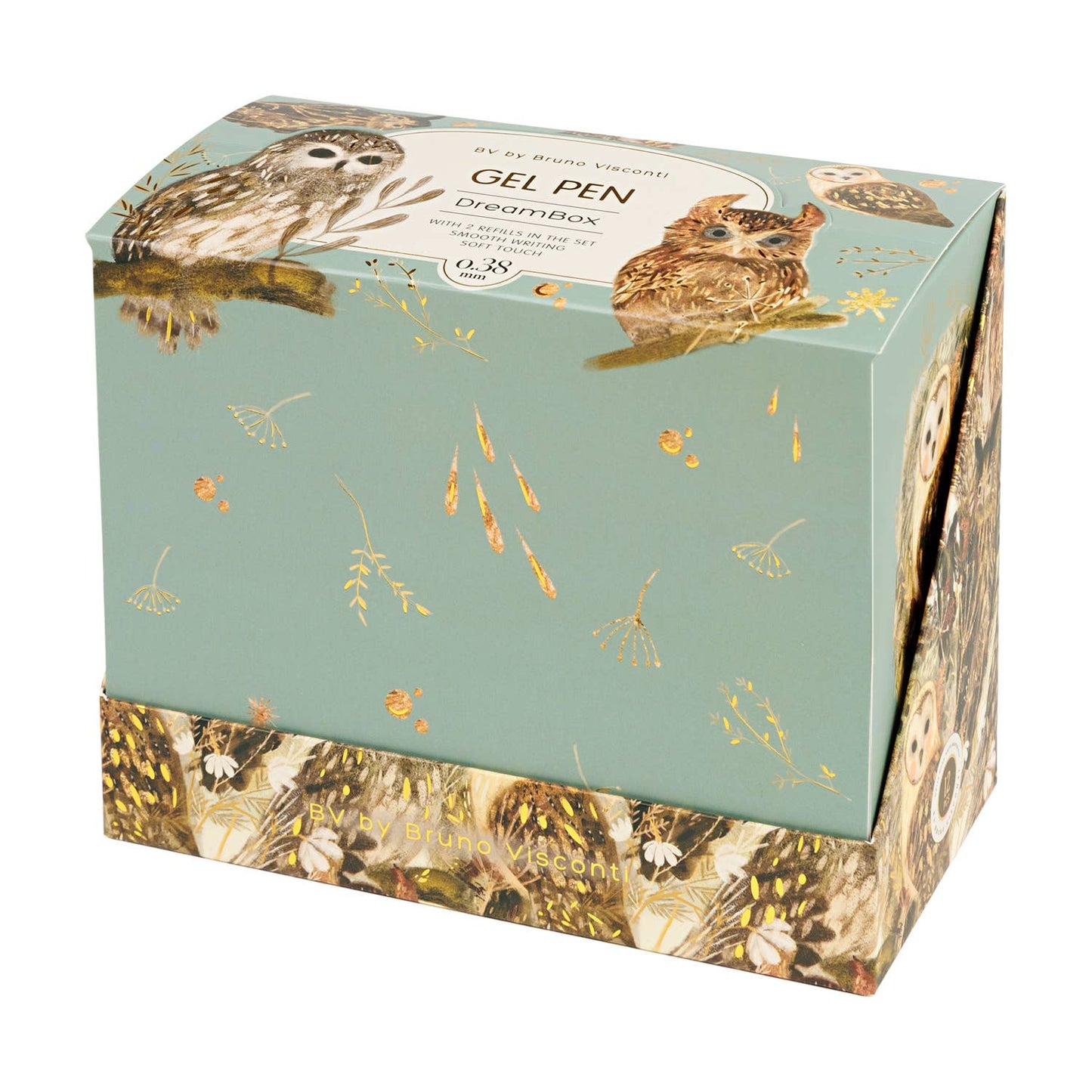 DreamBox Gel Click Pen in a Gift Box - Owls