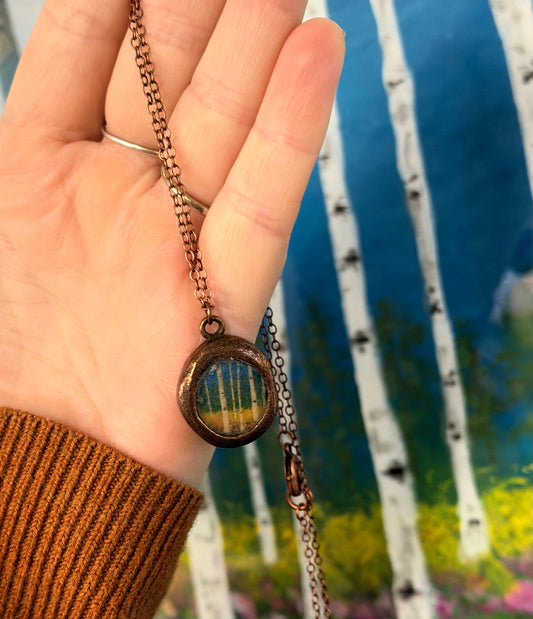 Layers Of Healing Necklace - Crest Antique Copper