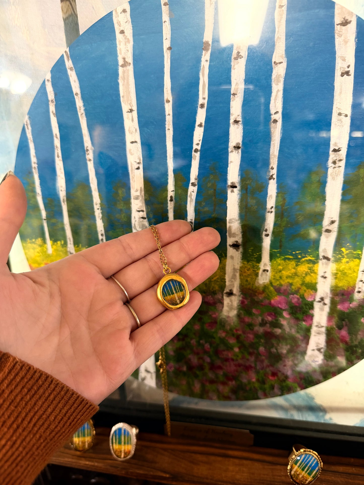 Layers Of Healing Necklace - Crest Antique Gold