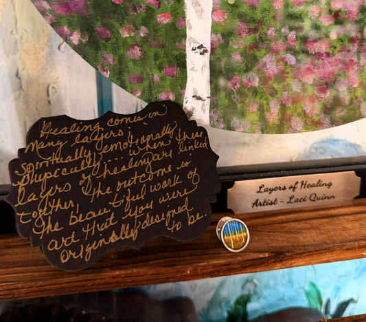 Layers Of Healing Lapel Pin - Antique Silver