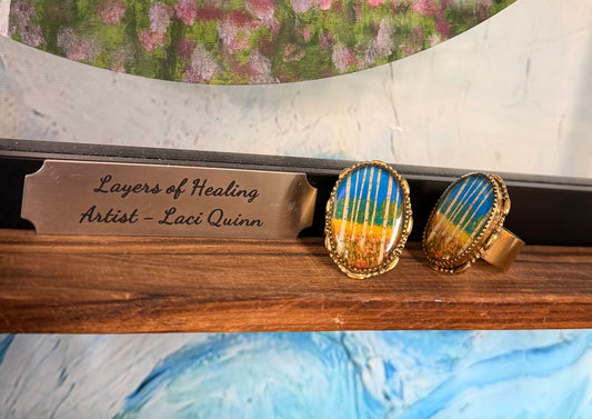 Layers Of Healing Ring - Adjustable Ornate Sterling Silver