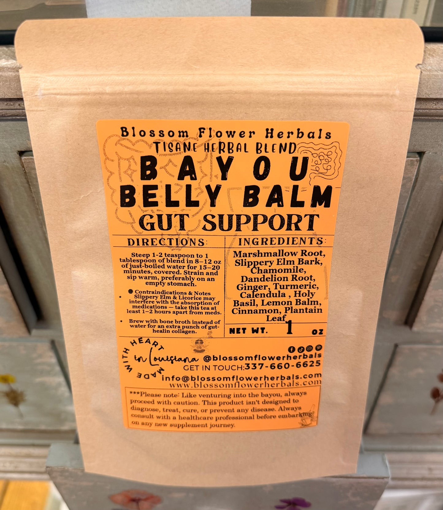 Bayou Belly Balm Gut Support Tea