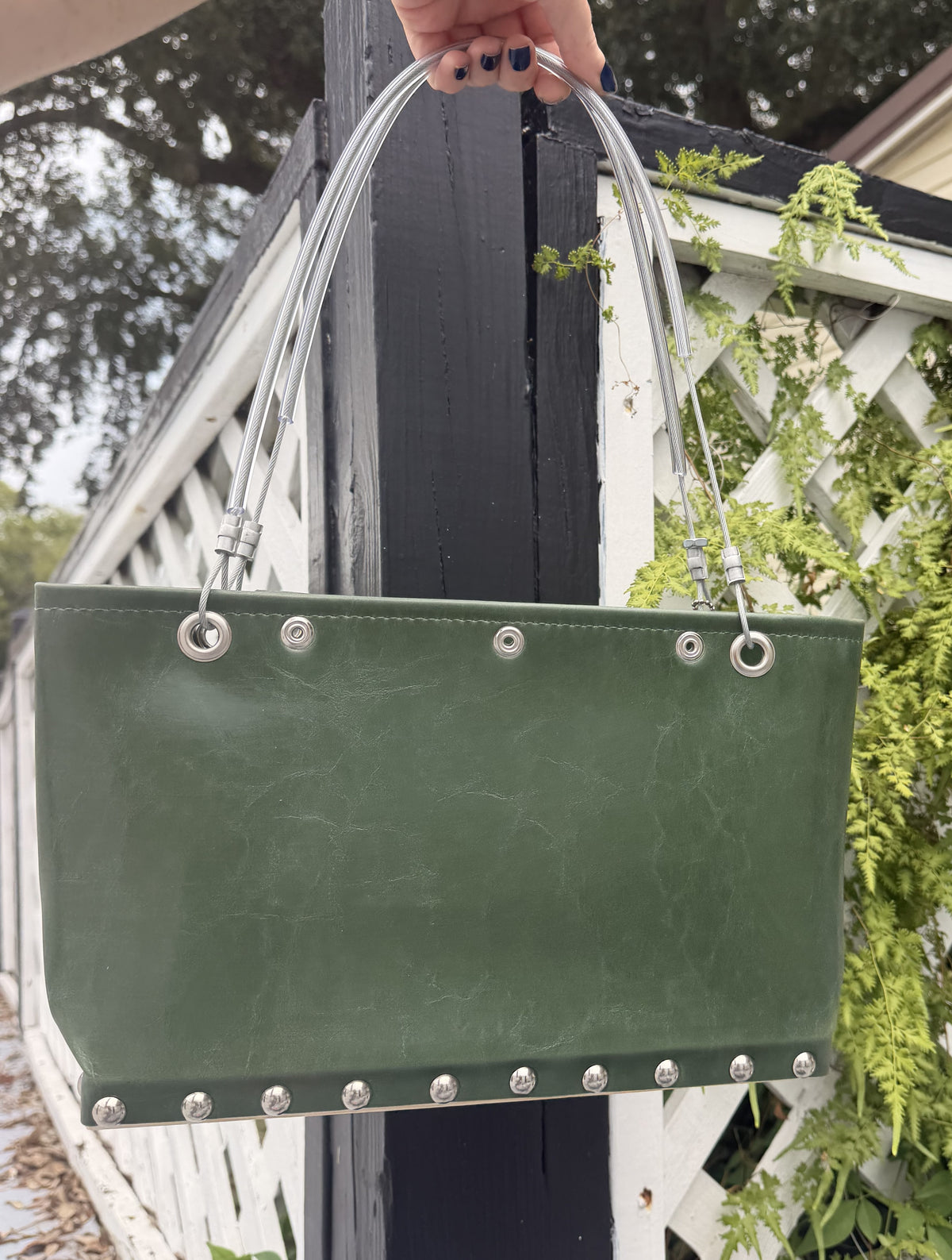 Green Grass "Skinny" Purse