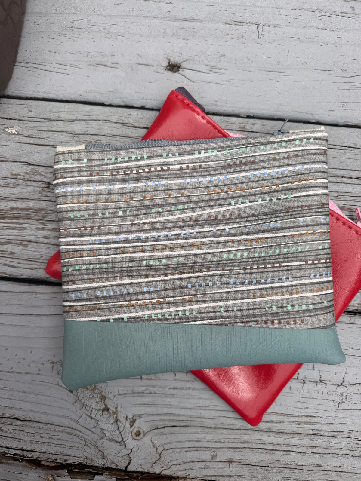 Sea Flowers Zipper Purse