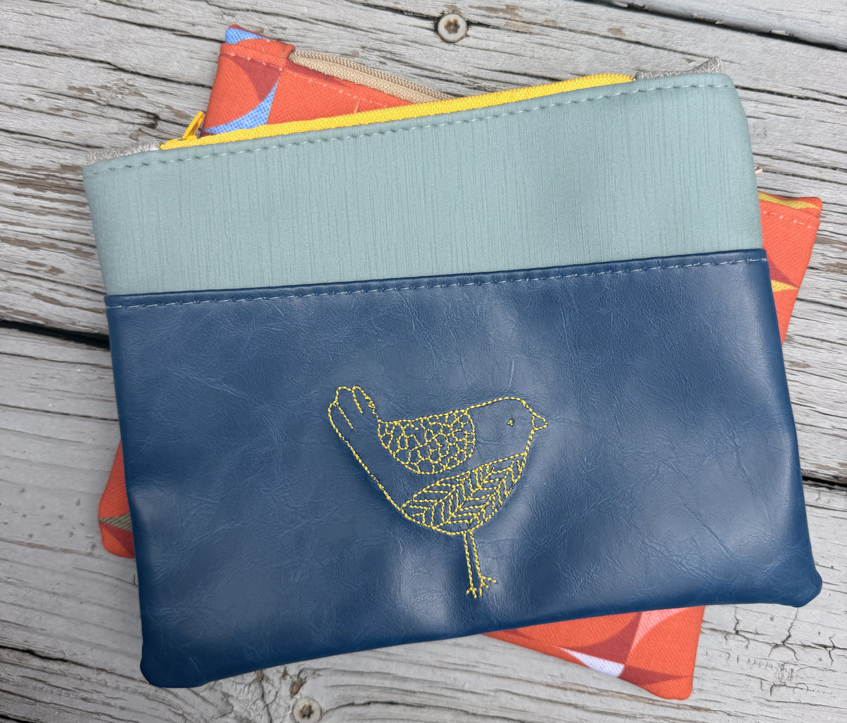 Zipper Pouch Blue Bird