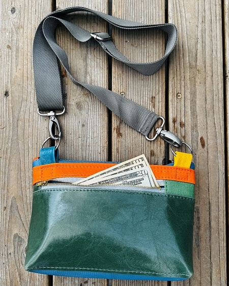 Blue Peacock Journey Crossbody purse