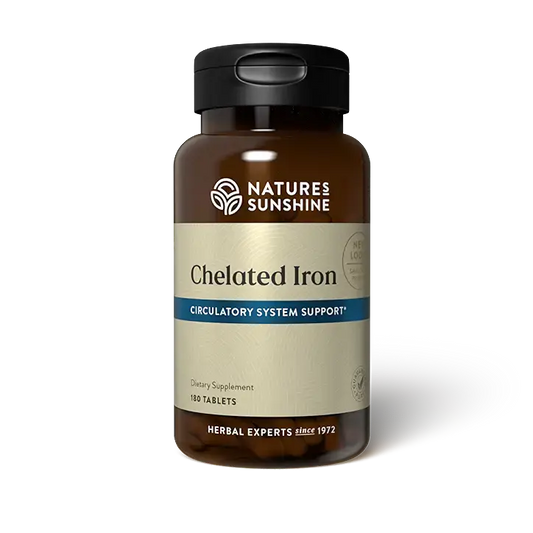 Iron, Chelated 180 tablets
