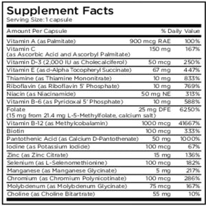 Multivitamin + 15mg L-Methylfolate 30 caps