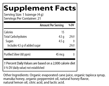 Smart Silver Lozenges 21ct