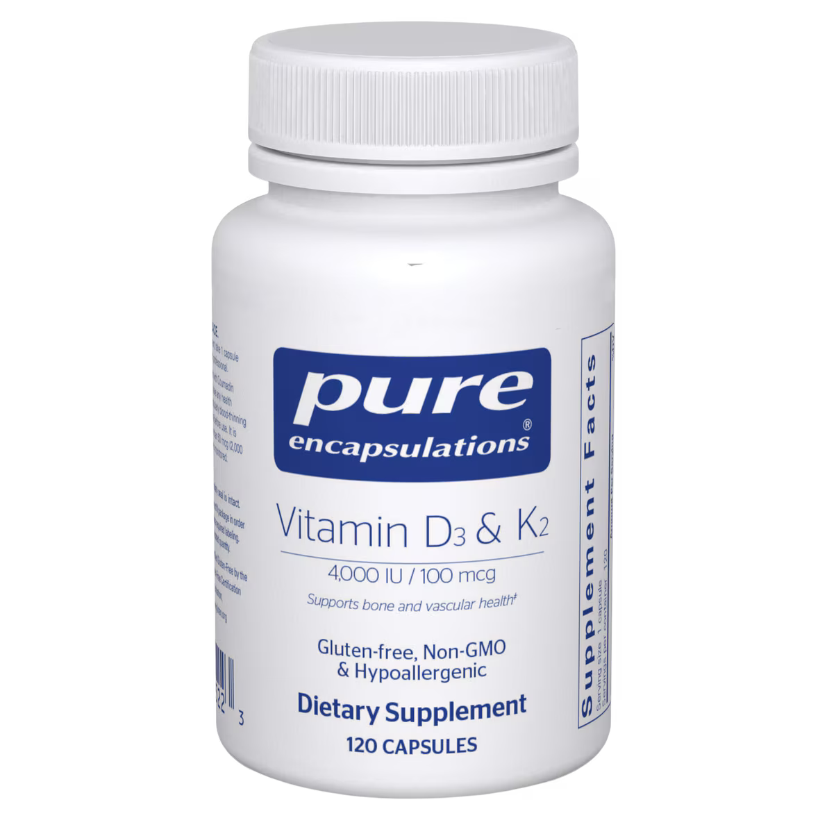 Vitamin D3 & K2 120 count