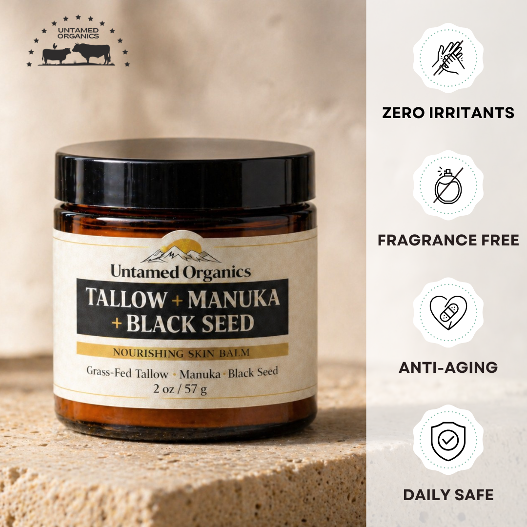 Tallow Manuka Honey & Black Seed Skin Balm - 2 oz