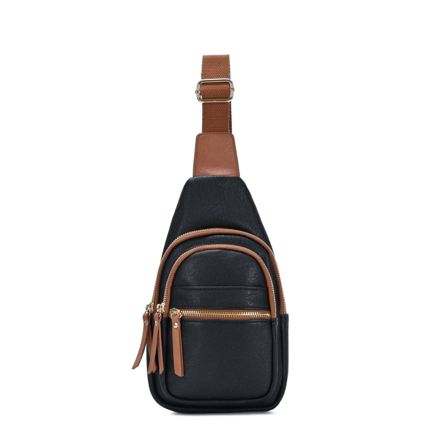 BGT5703 Tasha Multi Zip Compartment Sling Bag: Blue