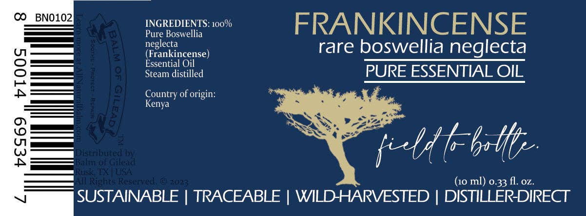 Frankincense Essential Oil - 10 ml (Boswellia Neglecta)