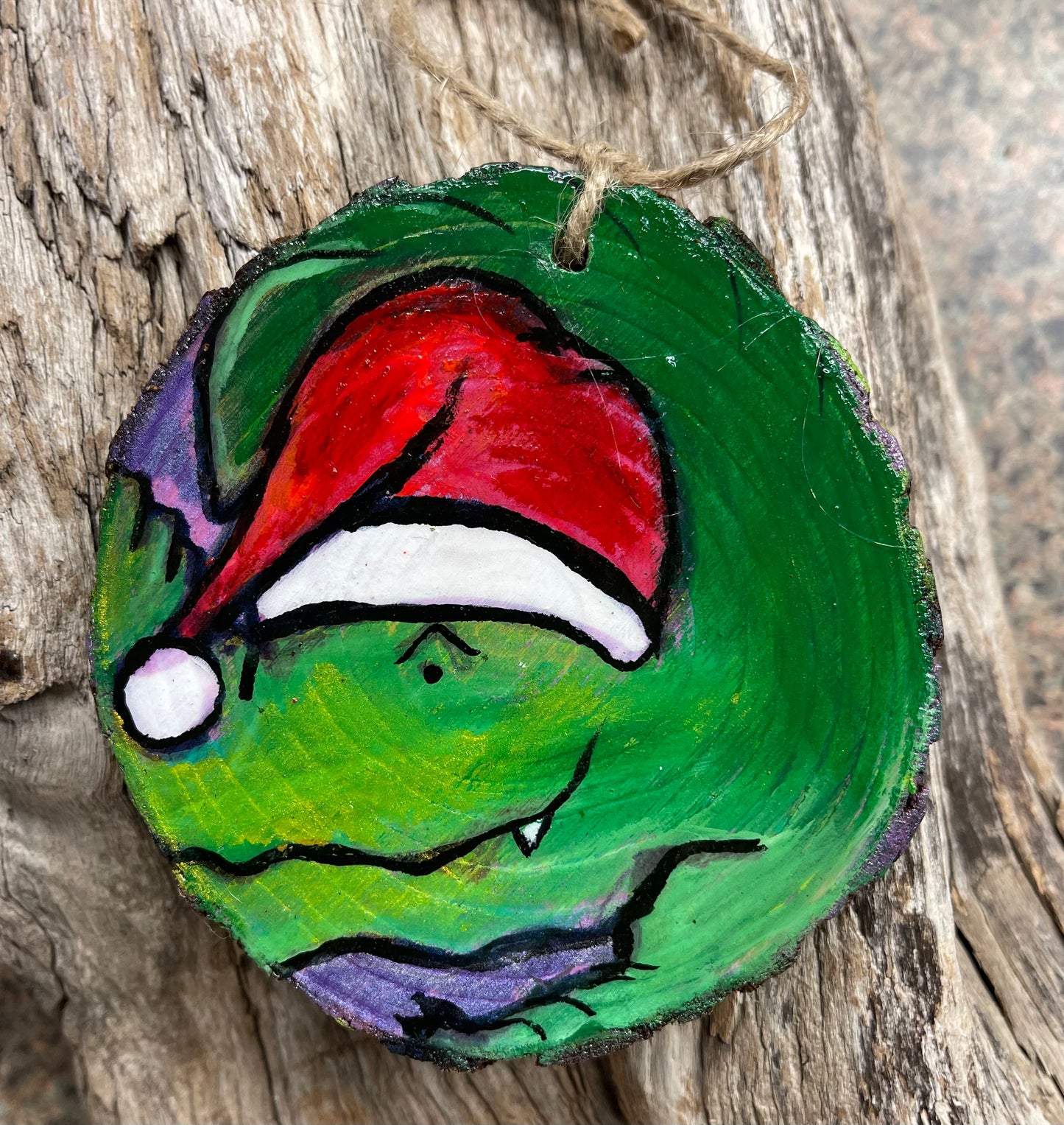 Gator Klaus Painted Ornament