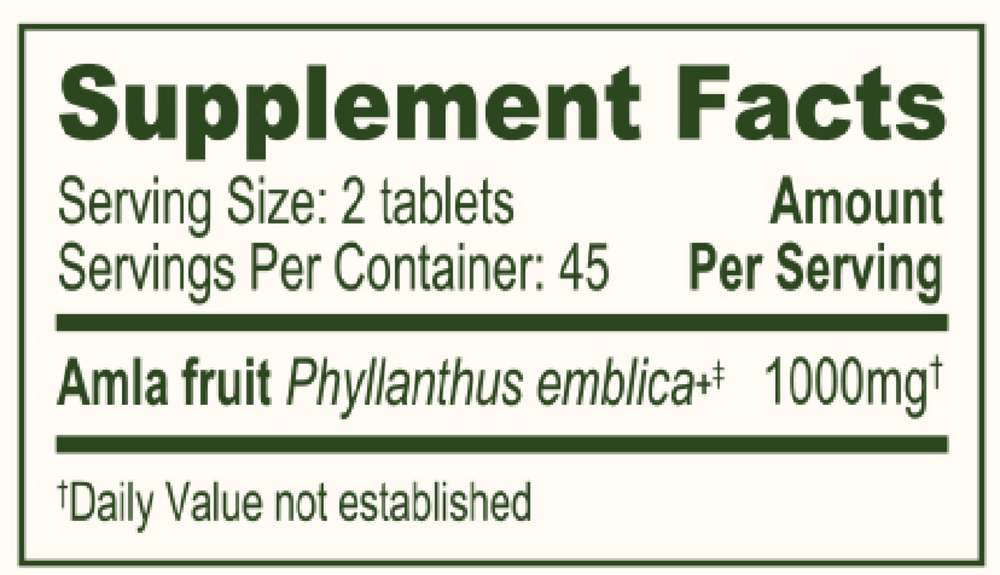 AMLA 90 tablets Banyan Boticals