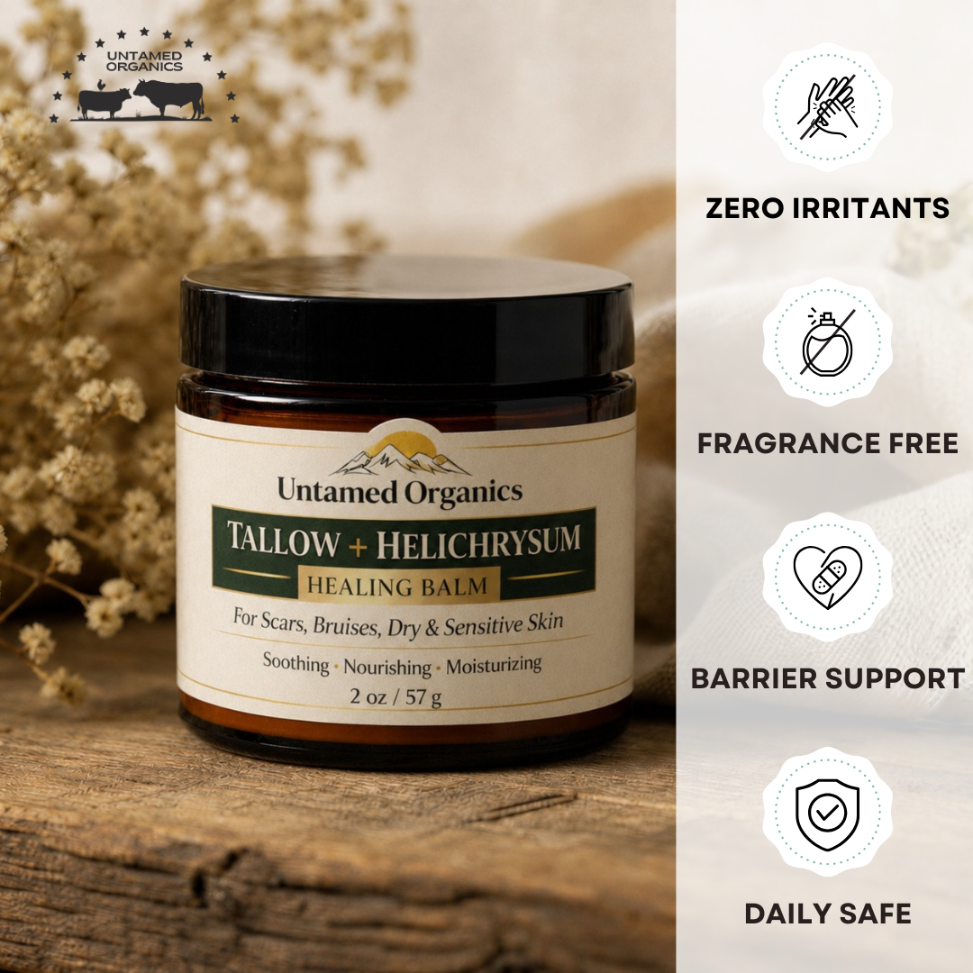 Tallow Helichrysum Restorative Skin Balm - 2 oz