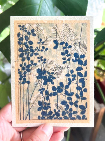 Wildflower Blue Card