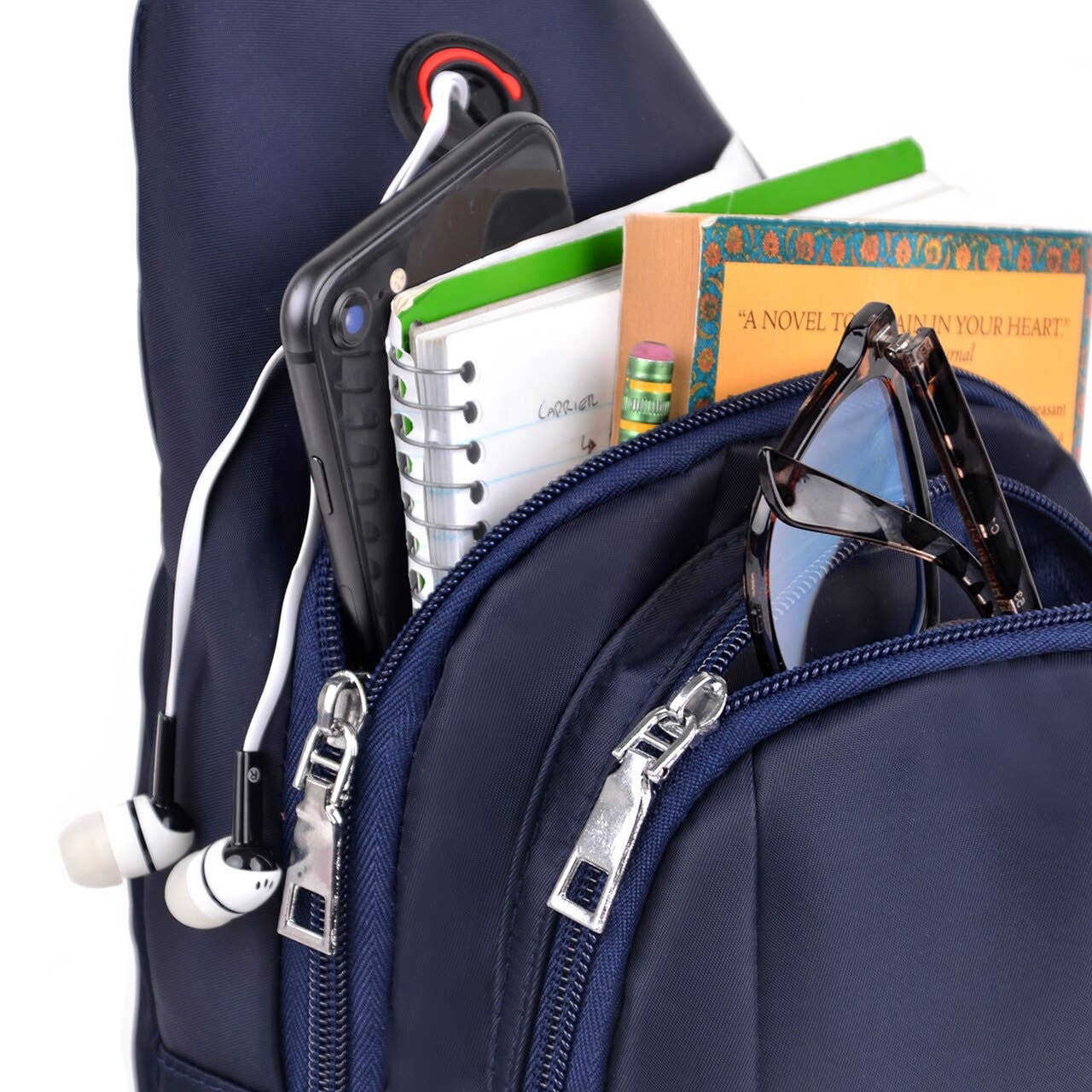 Navy Crossbody Shoulder Sling Bag