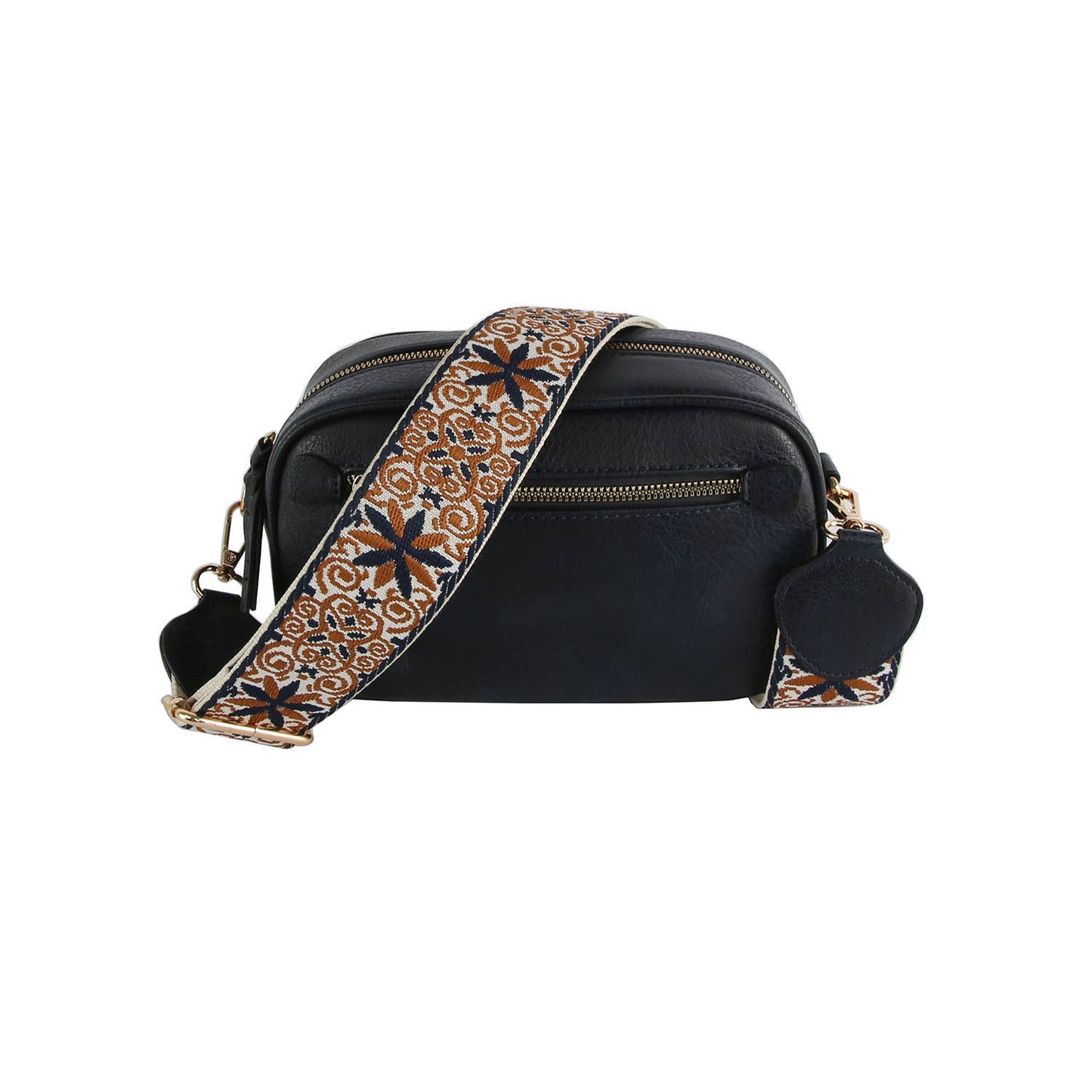 Boho Guitar Strap Women's Crossbody Bag: Denim