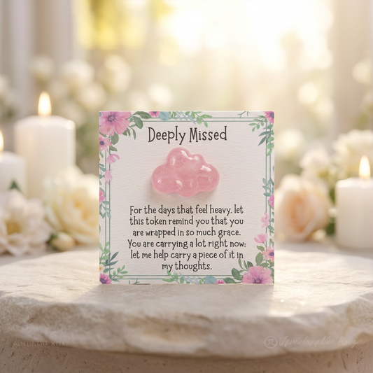 Sympathy Pocket Hug Emotional Support Memorial Keepsake: Blue