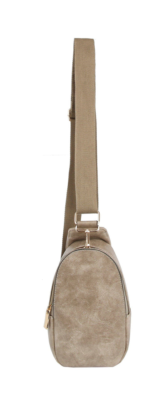 LQ286-1 Cathy Sling Bag: Gray
