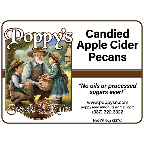 Candied Apple Cider Pecans