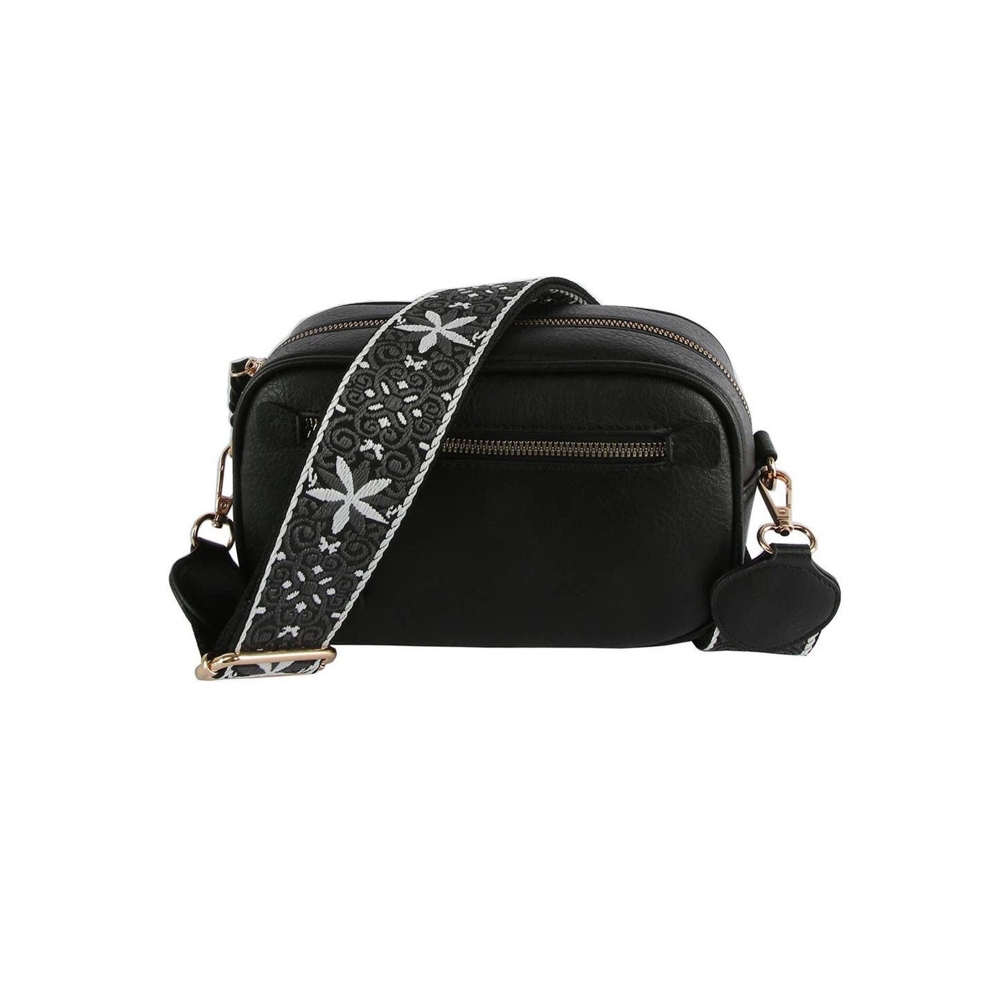 Boho Guitar Strap Women's Crossbody Bag: Denim