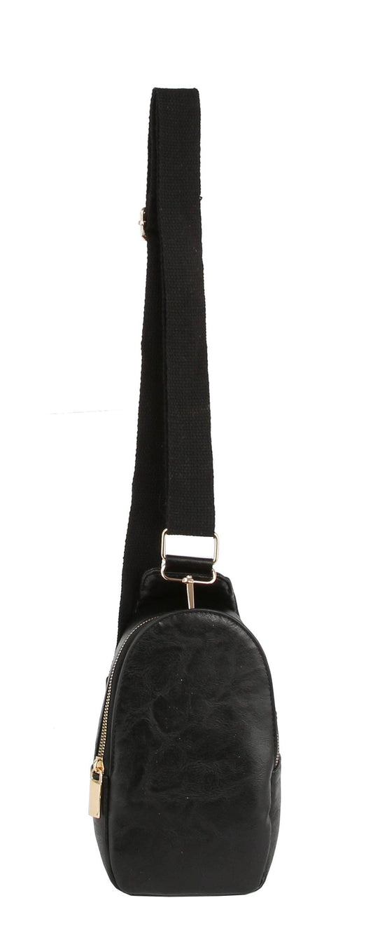 LQ286-1 Cathy Sling Bag: Black