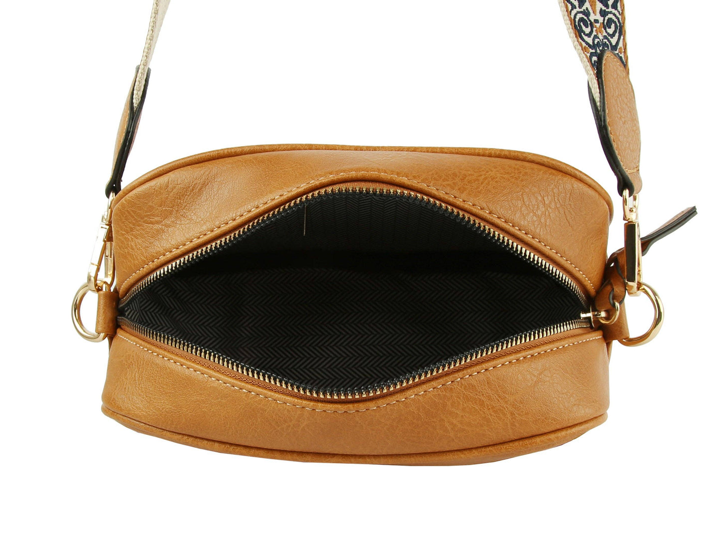Boho Guitar Strap Women's Crossbody Bag: Denim
